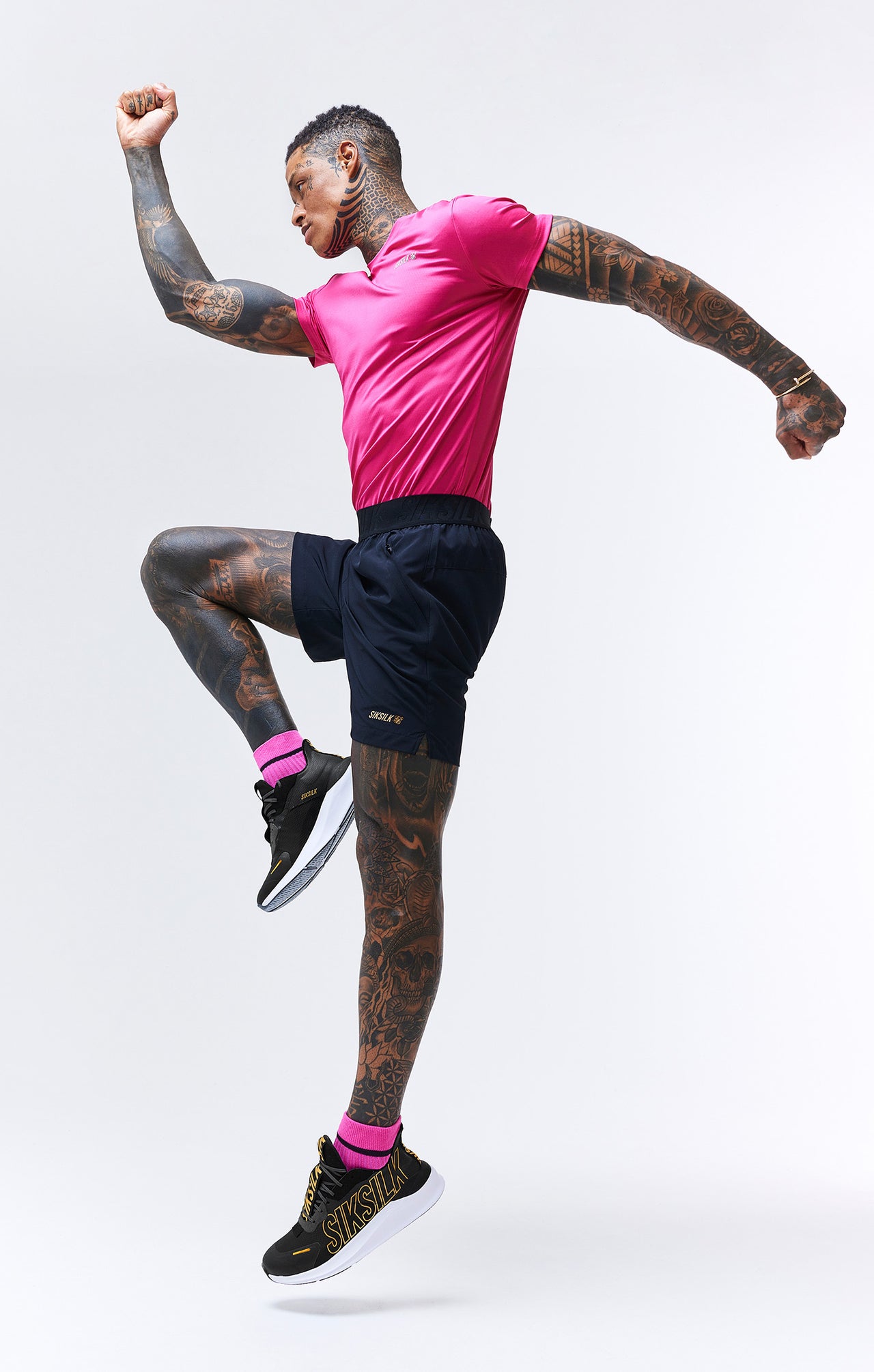 Pink Sports Poly T-Shirt (6)