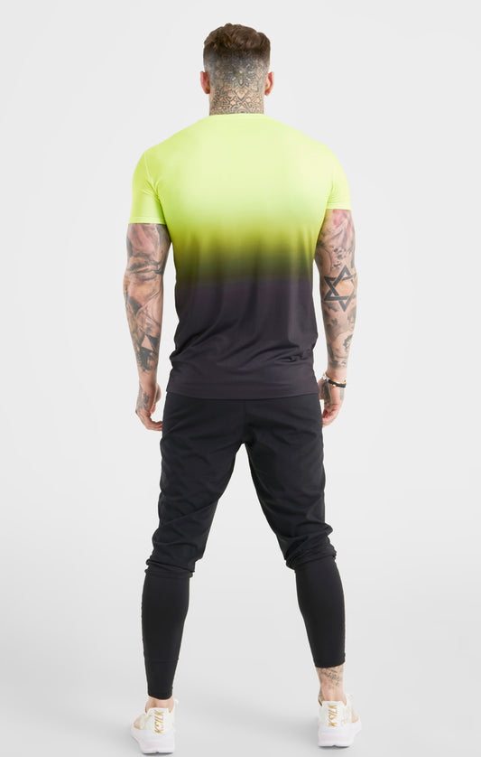 Yellow & Black Sports Fade Tee