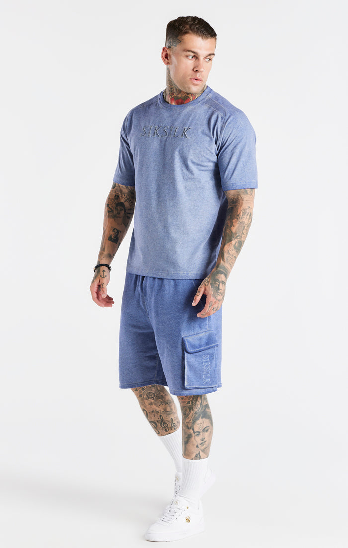 Load image into Gallery viewer, Washed Blue Muscle Fit T-Shirt (3)