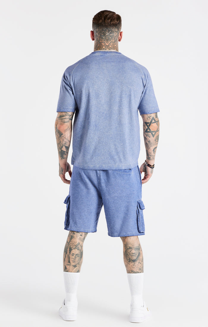 Washed Blue Muscle Fit T-Shirt (5)