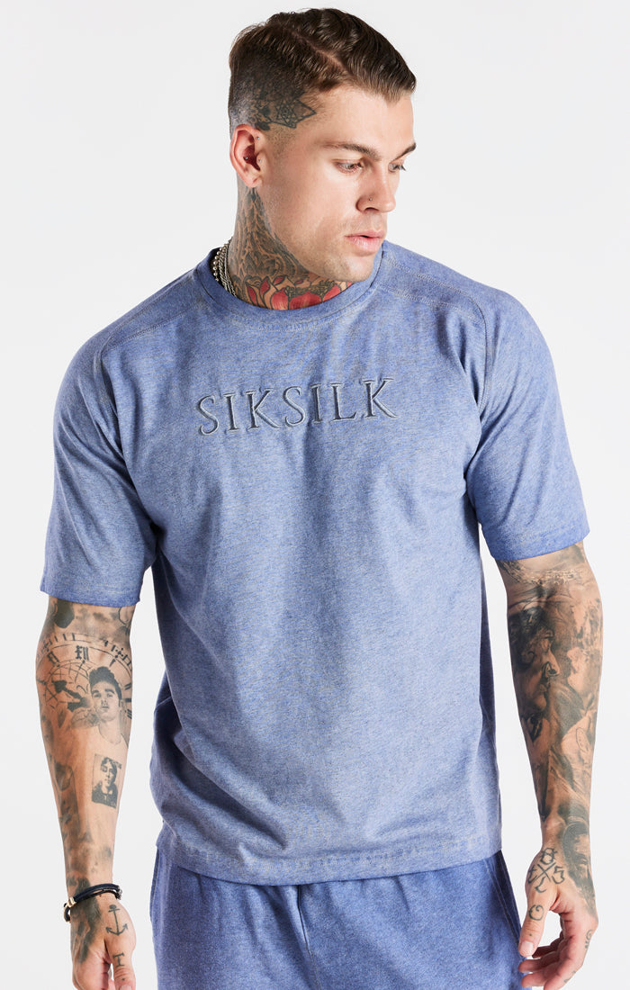 Washed Blue Muscle Fit T-Shirt (1)