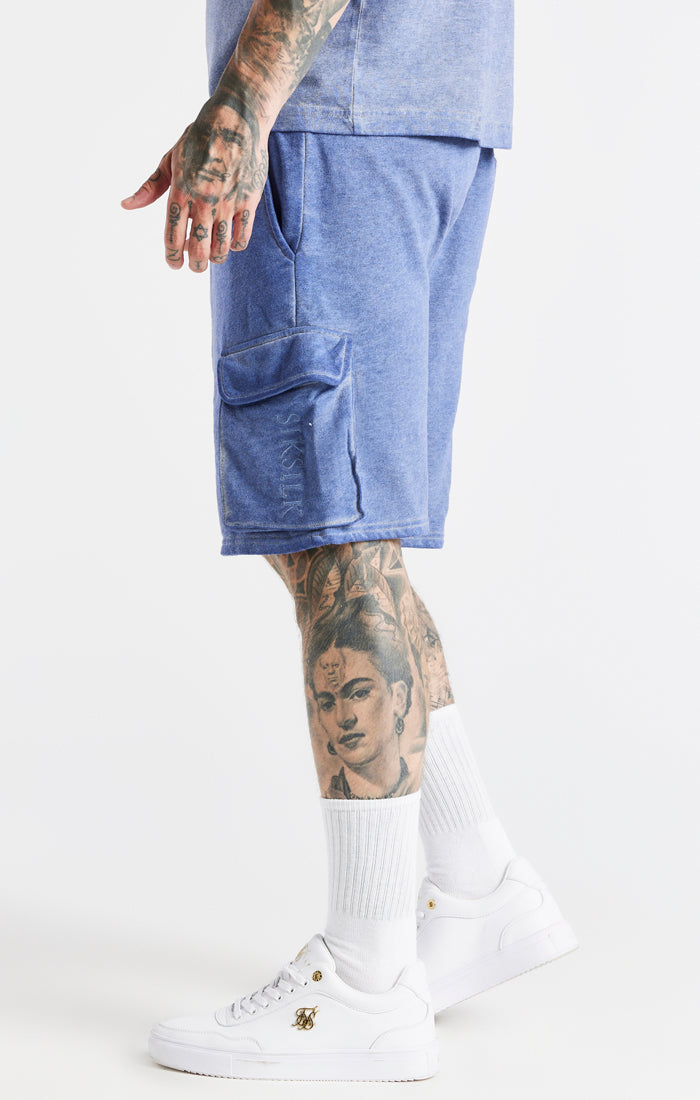 Blue Washed Cargo Short (1)