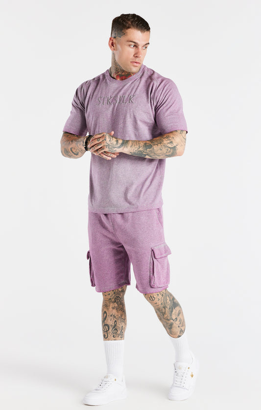 Washed Pink Muscle Fit T-Shirt