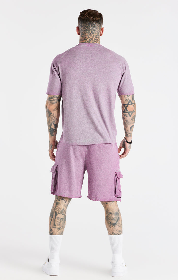 Washed Pink Muscle Fit T-Shirt (5)