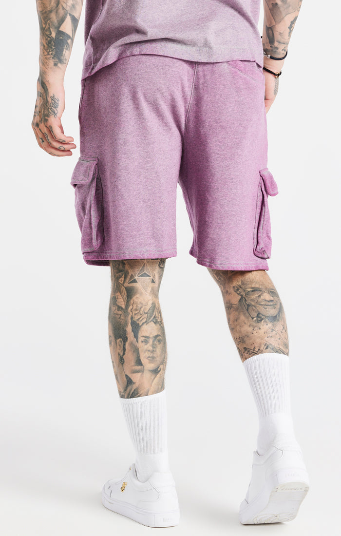 Load image into Gallery viewer, Pink Washed Cargo Short (2)