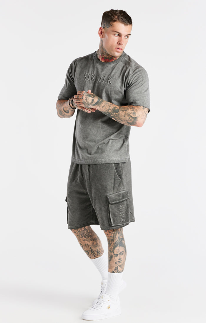 Grey Washed Muscle Fit T-Shirt (3)