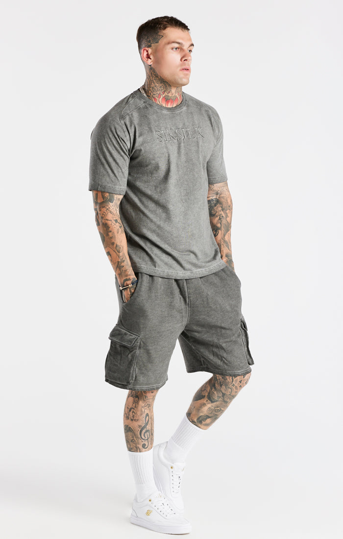 Grey Washed Muscle Fit T-Shirt (5)