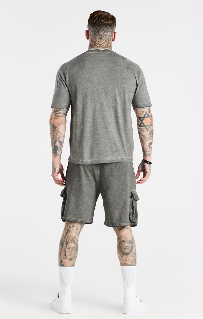 Grey Washed Muscle Fit T-Shirt (4)