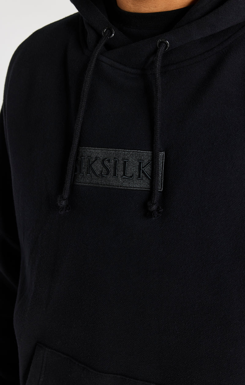Black Overhead Drop Shoulder Hoodie (1)