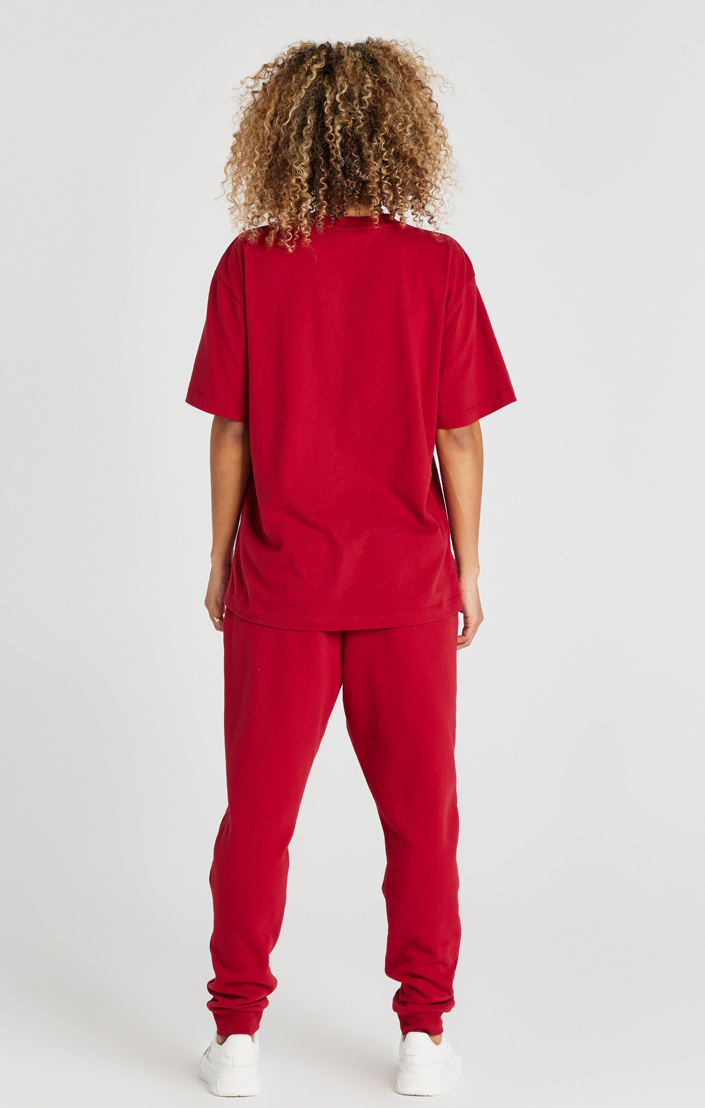 Load image into Gallery viewer, Red Relaxed Fit Cuffed Jogger (6)