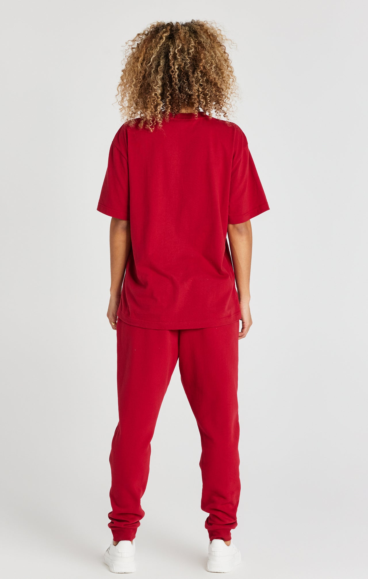 Red Relaxed Fit Cuffed Jogger (6)