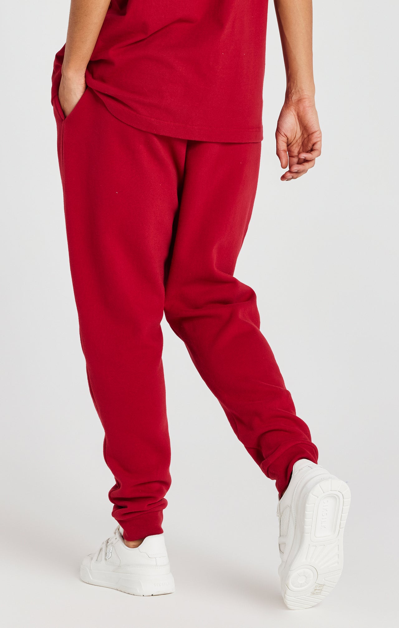 Red Relaxed Fit Cuffed Jogger (2)