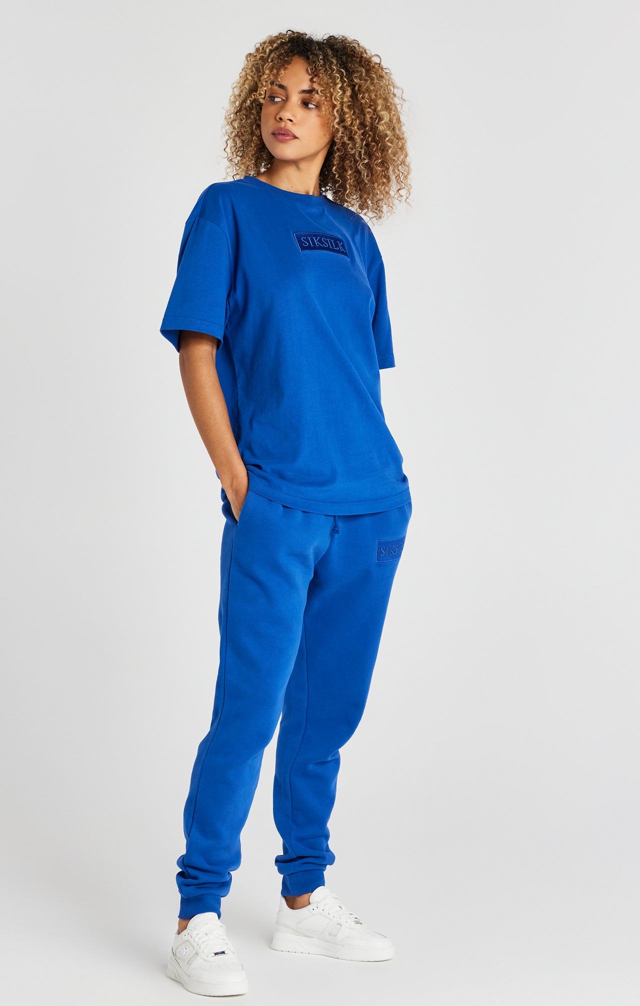 Blue Relaxed Fit Cuffed Jogger (5)