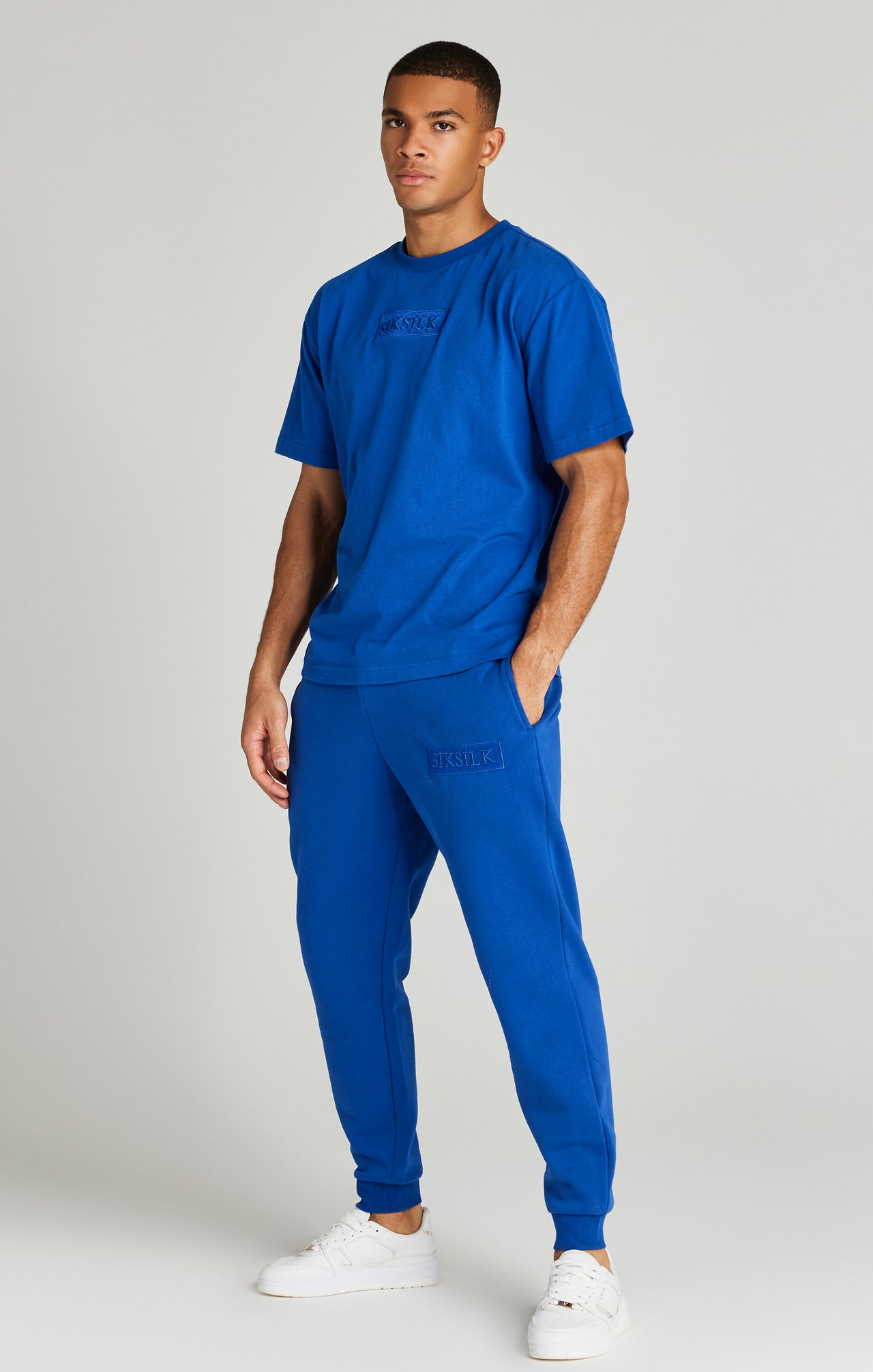 Blue Relaxed Fit Cuffed Jogger (6)