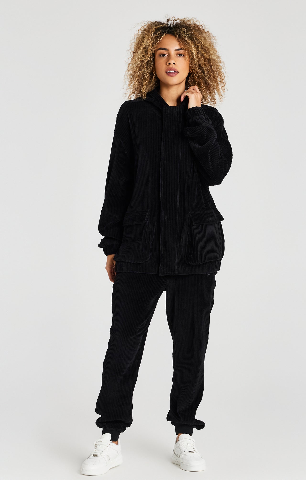 Black Corduroy Relaxed Pant (6)