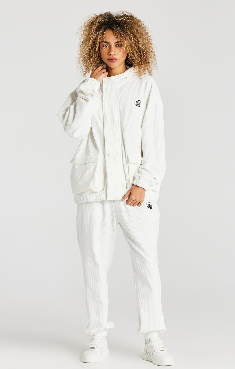 Ecru Corduroy Relaxed Pant (1)