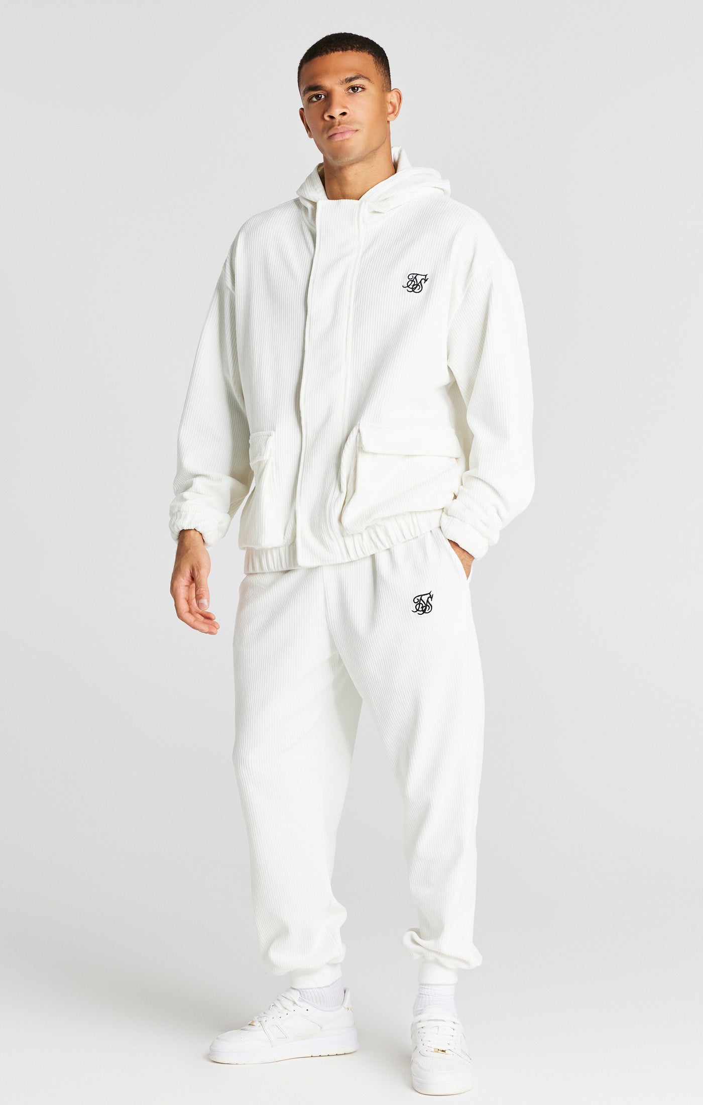 Load image into Gallery viewer, Ecru Corduroy Relaxed Pant (5)