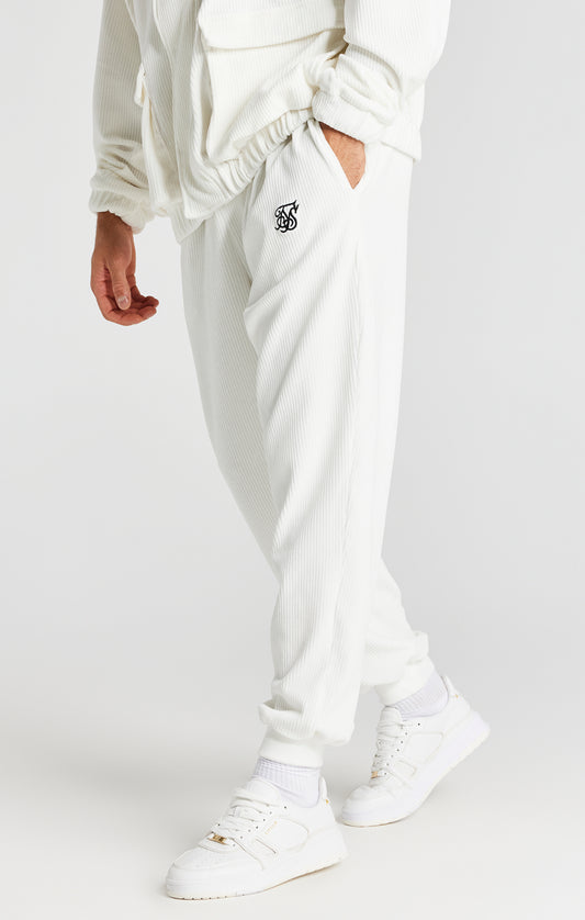 Ecru Corduroy Relaxed Pant