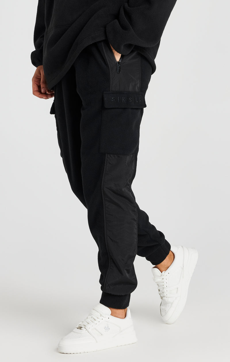 Black Polar Fleece Relaxed Jogger (1)