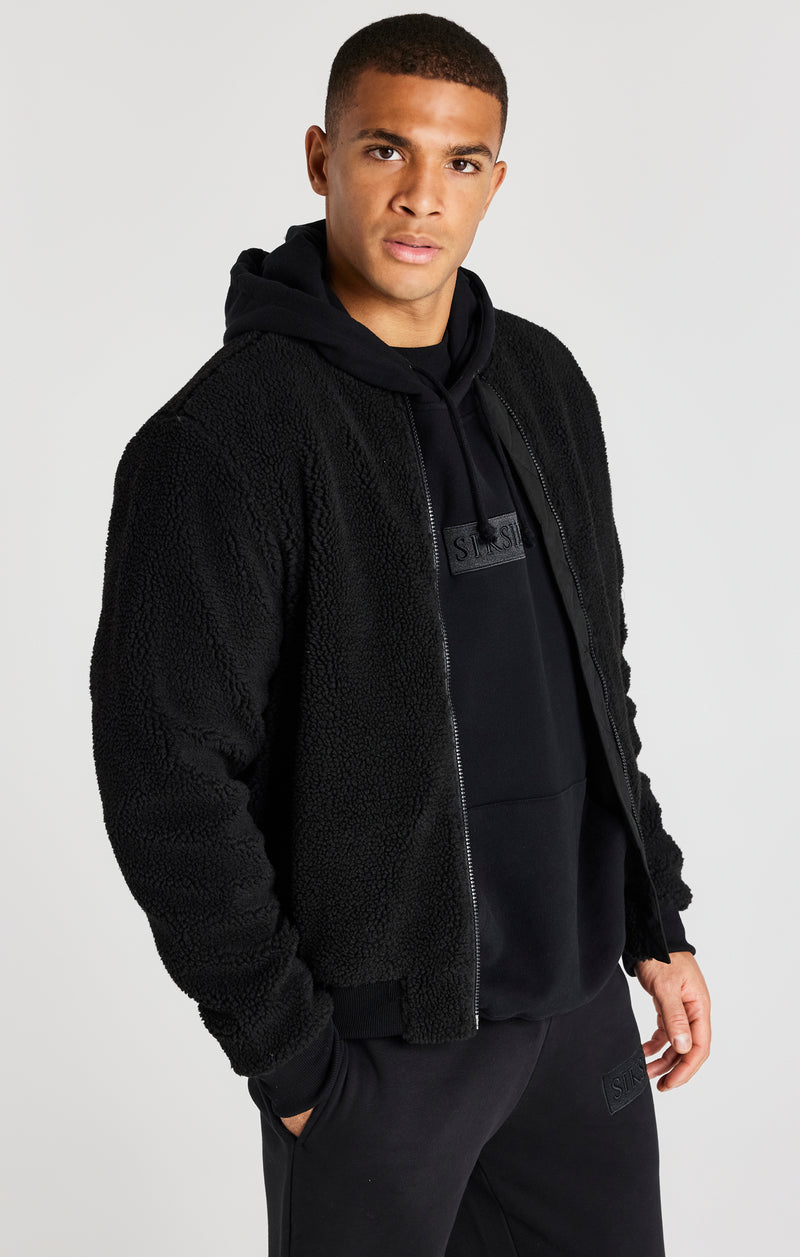 Black Borg Bomber Jacket