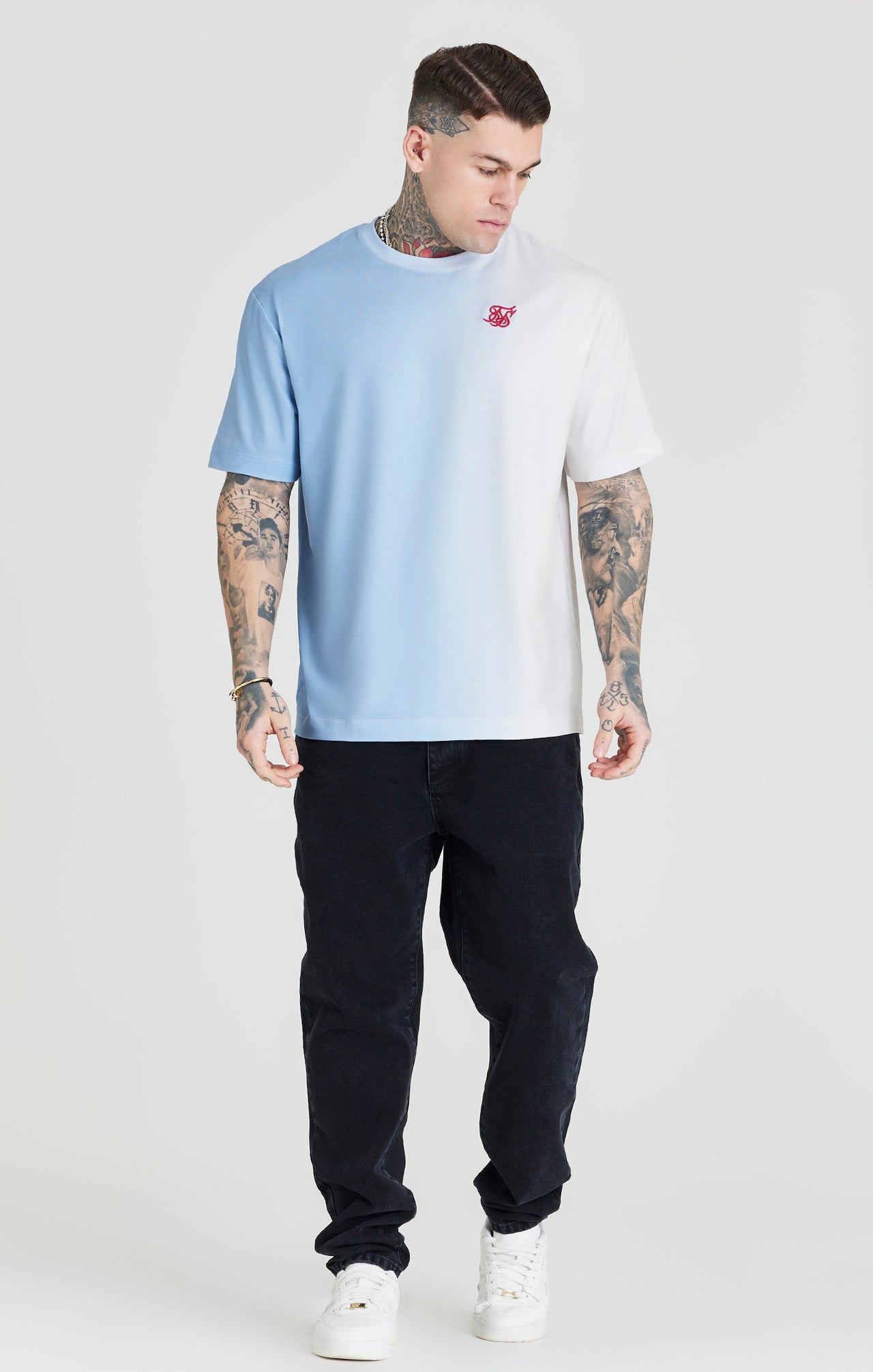 Blue Fade Oversized T-Shirt (1)