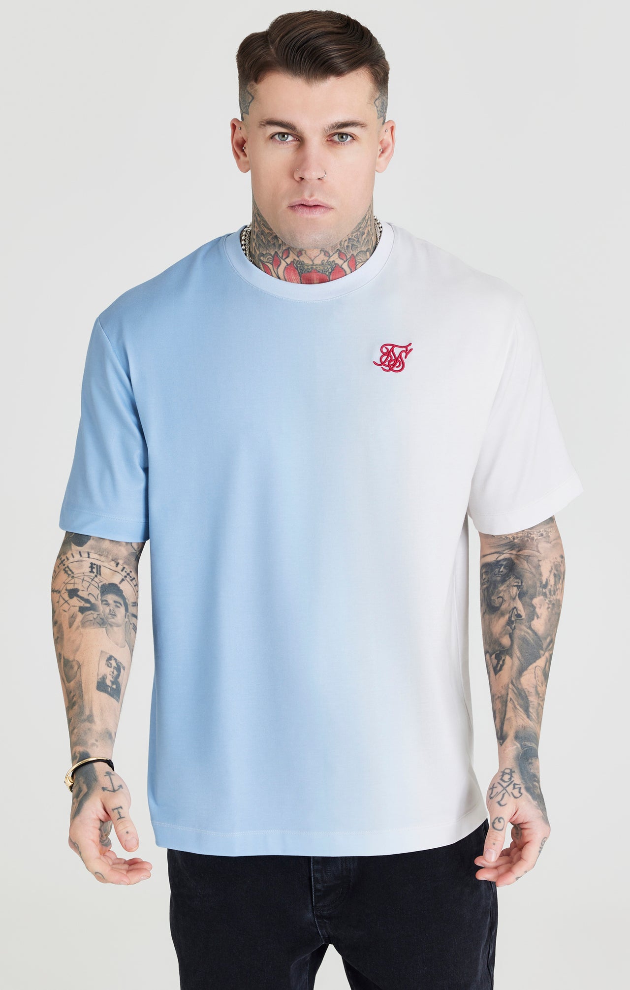 Blue Fade Oversized T-Shirt (4)