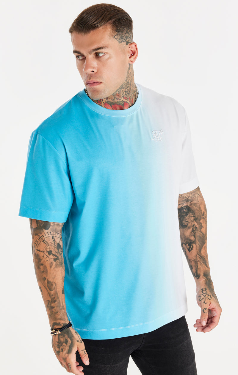 Blue Fade Oversized T-Shirt