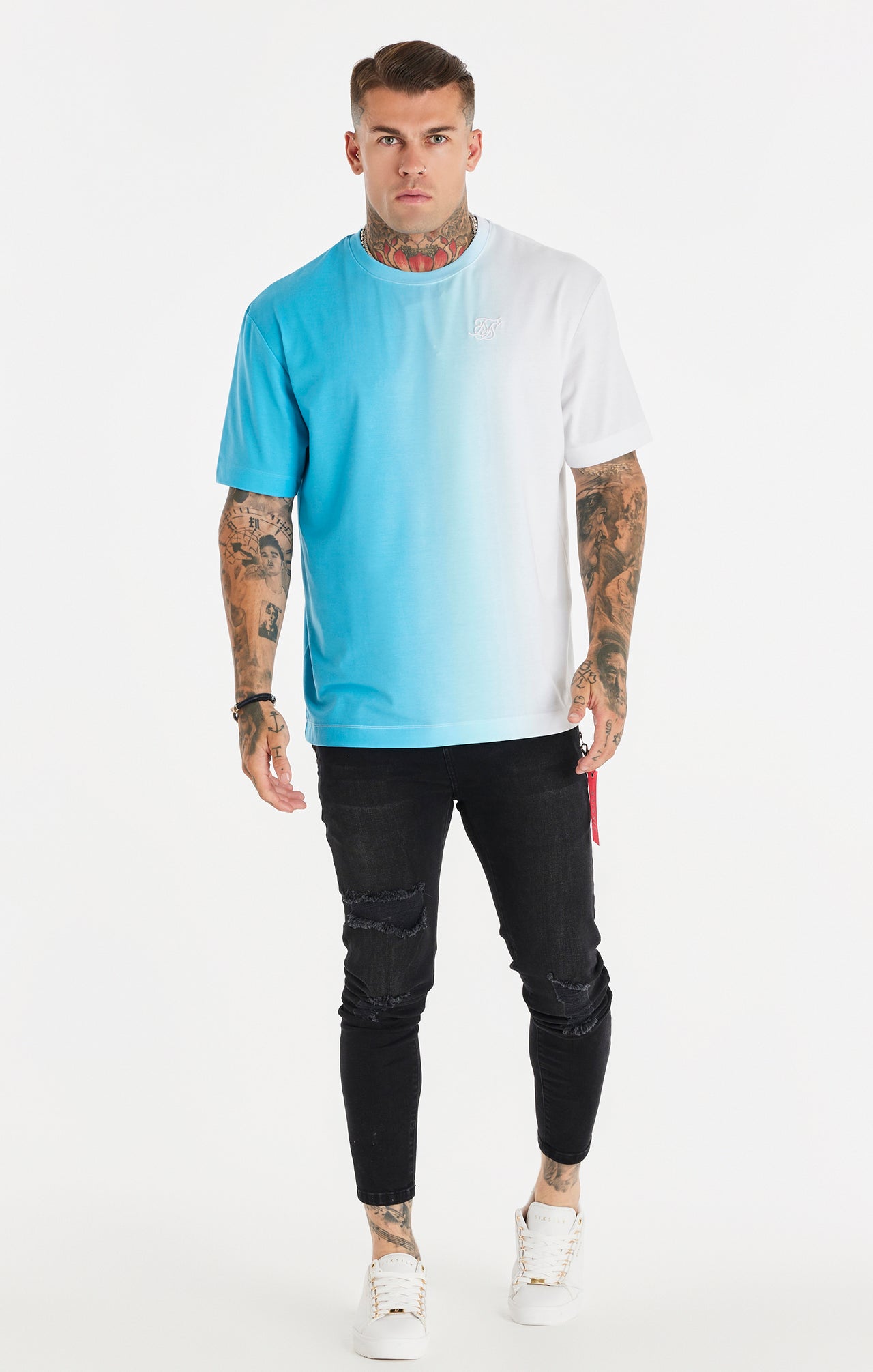 Blue Fade Oversized T-Shirt (2)
