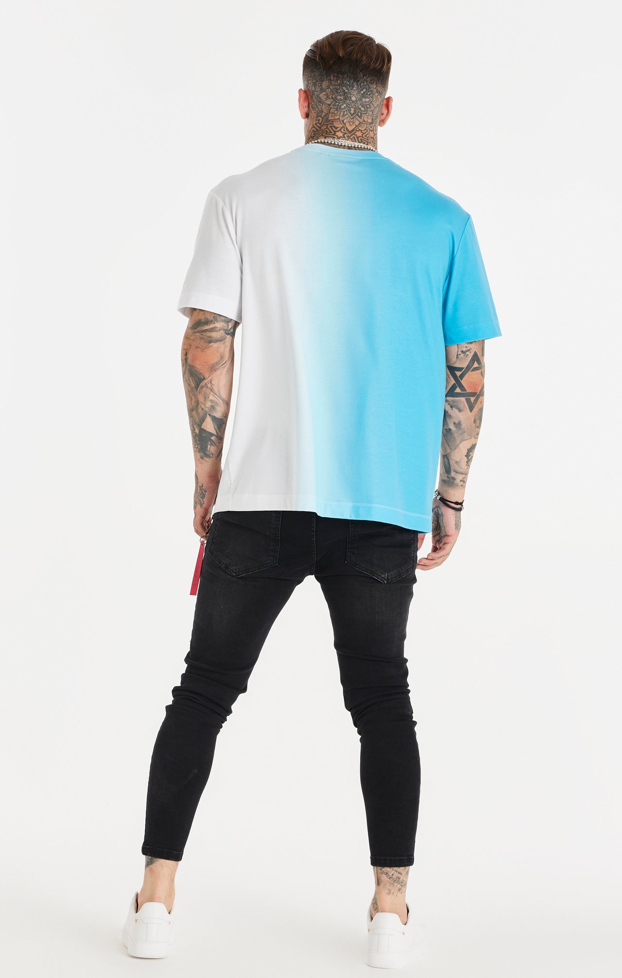 Blue Fade Oversized T-Shirt (4)