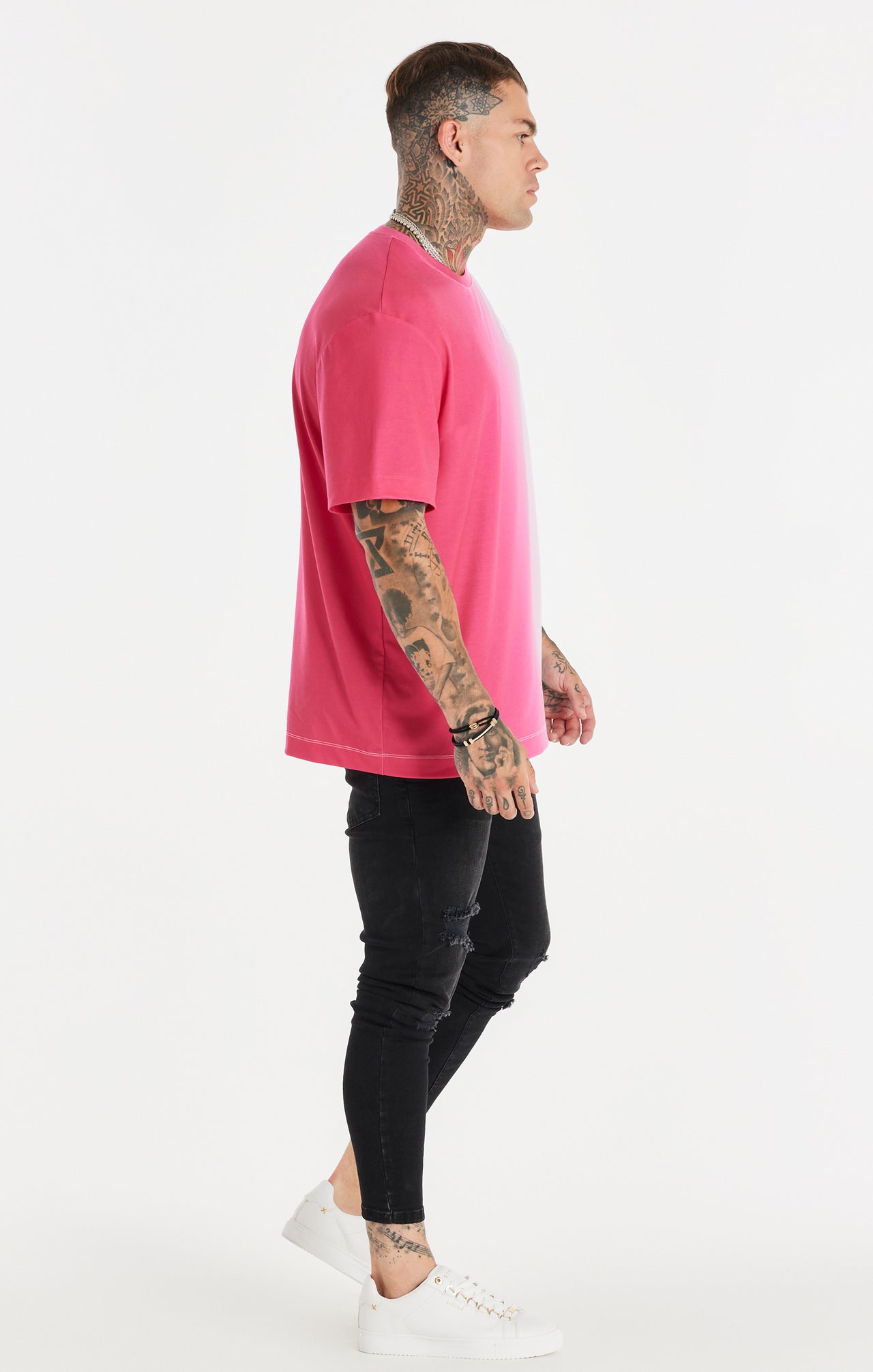 Pink Fade Oversized T-Shirt (3)