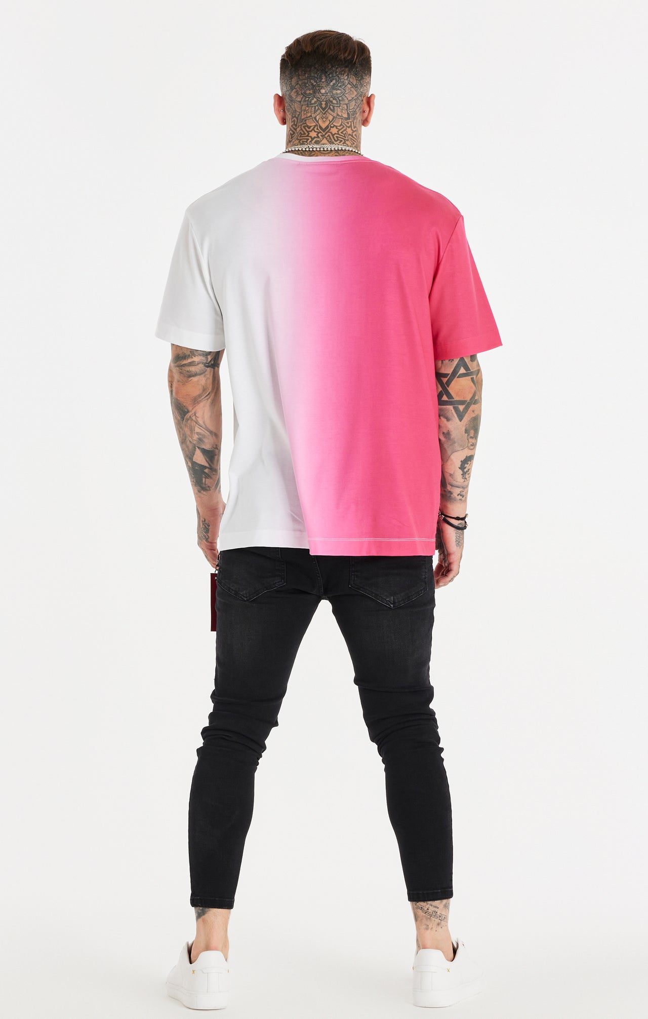 Pink Fade Oversized T-Shirt (4)