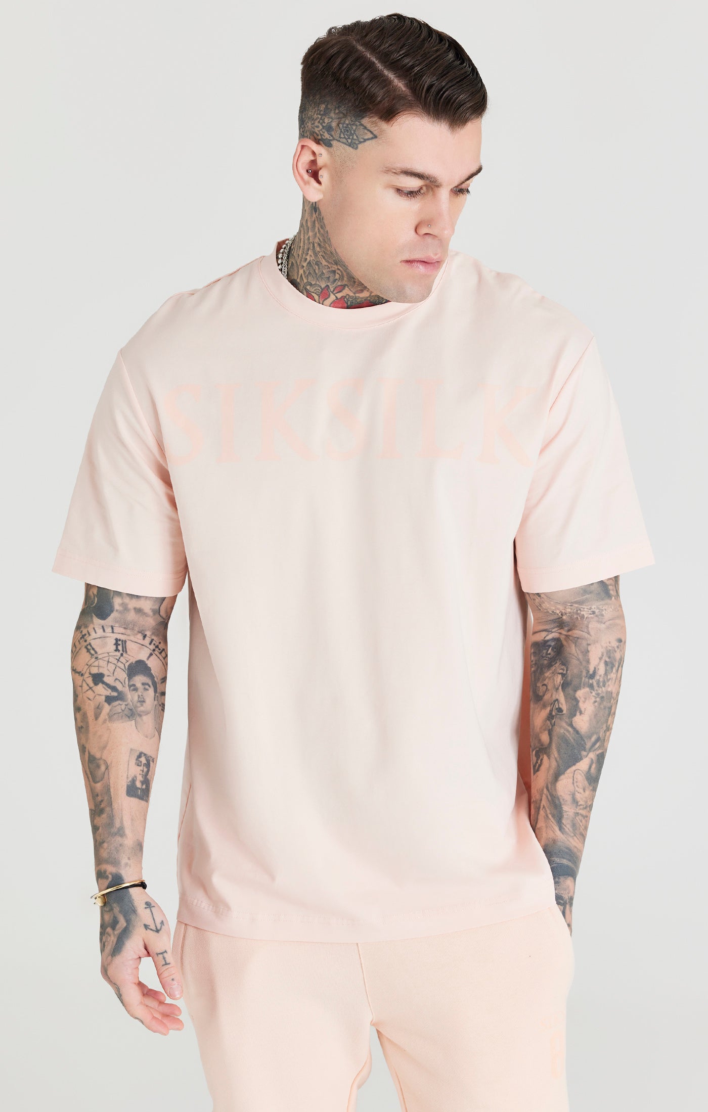 ASOS DESIGN oversized t-shirt with crew neck in bright pink