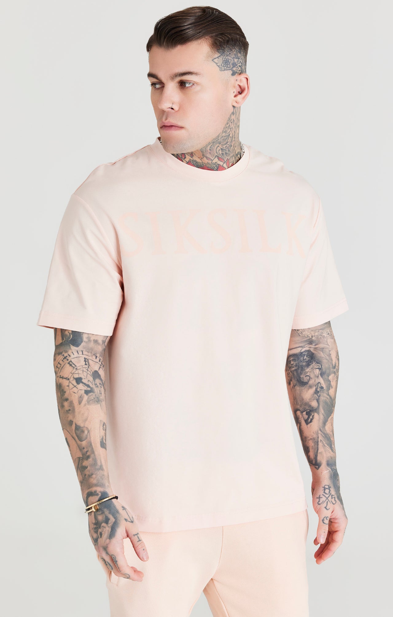 Pink Logo Oversized T-Shirt (4)