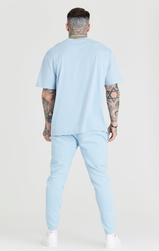 Blue Logo Oversized T-Shirt
