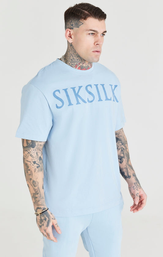 Blue Logo Oversized T-Shirt