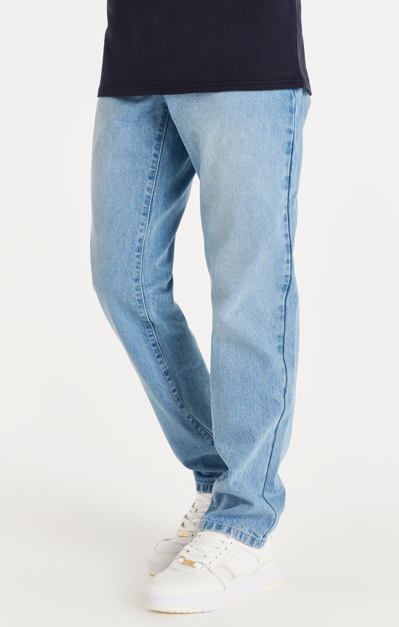 Blue Straight Cut Denim