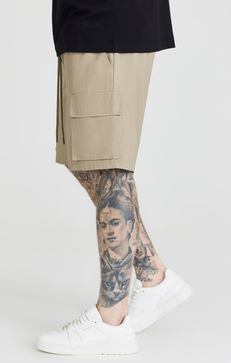 Beige Ripstop Cargo Short (1)