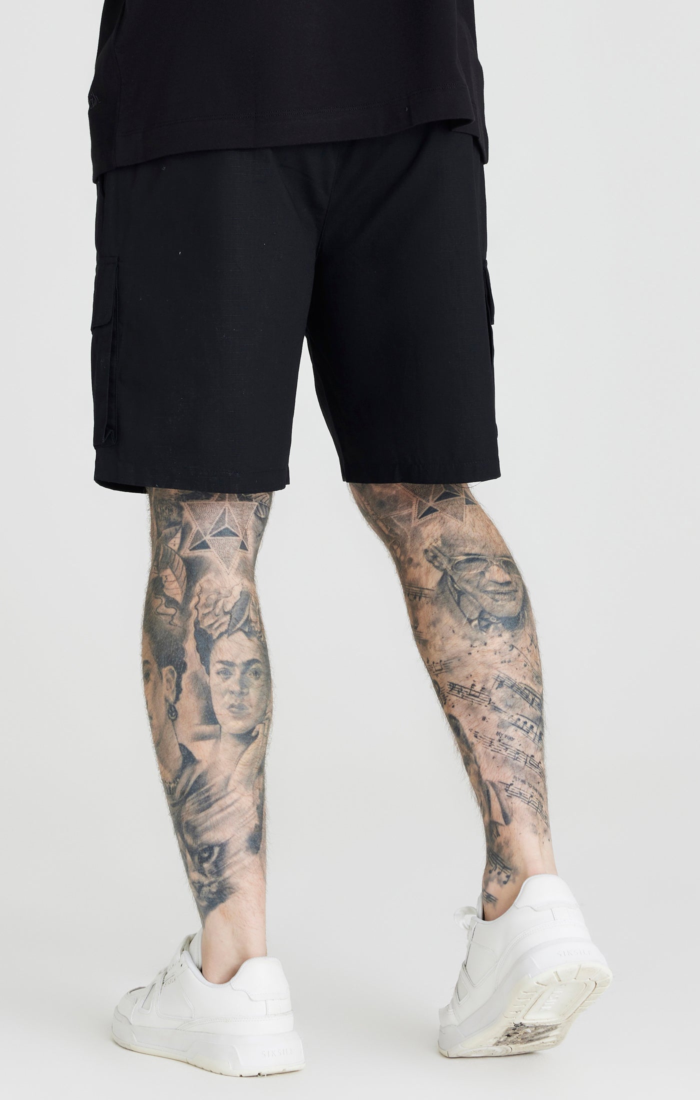 Load image into Gallery viewer, Black Ripstop Cargo Short (2)