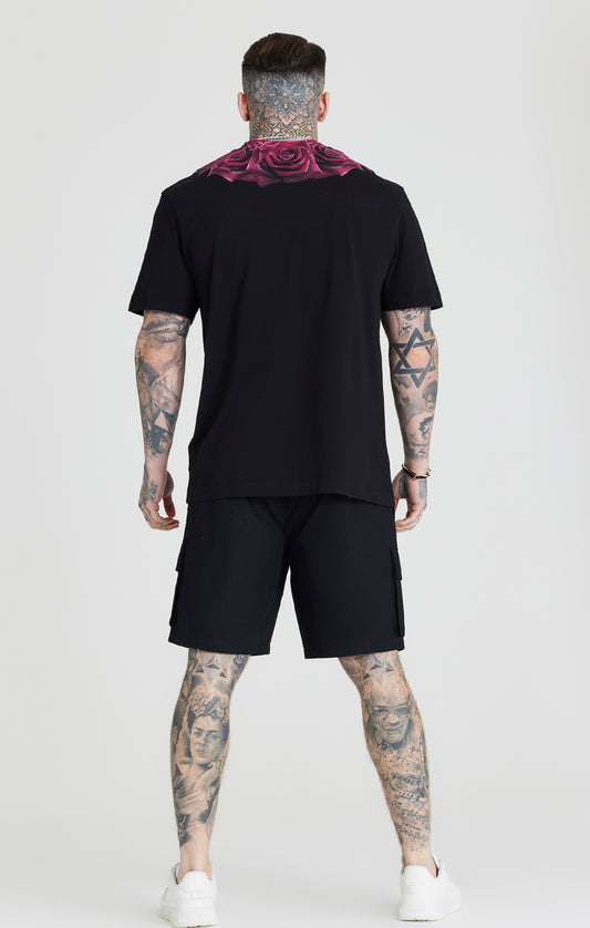 Black Ripstop Cargo Short