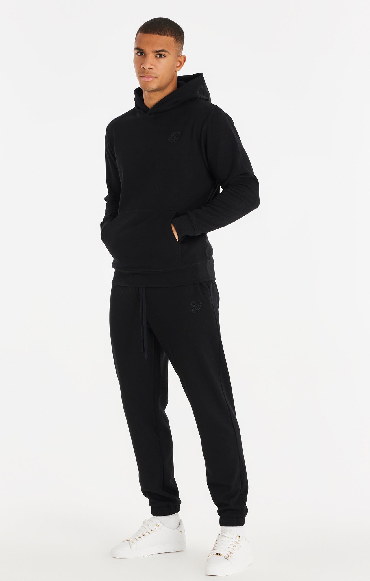 SikSilk Elite Textured Overhead Hoodie - Black (4)