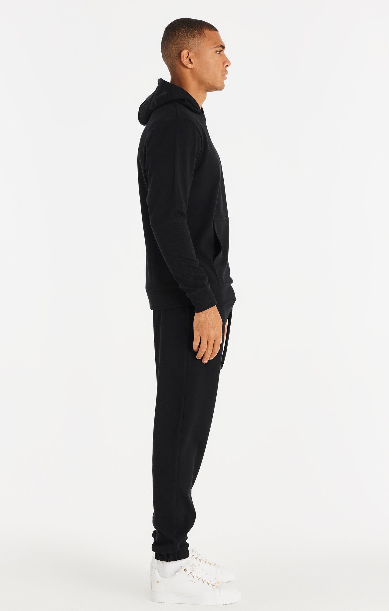 SikSilk Elite Textured Overhead Hoodie - Black (6)