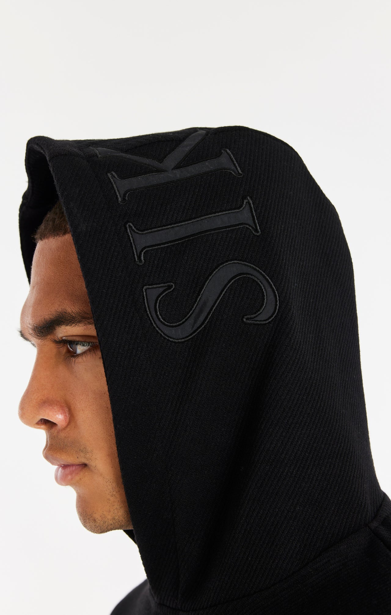 SikSilk Elite Textured Overhead Hoodie - Black (2)