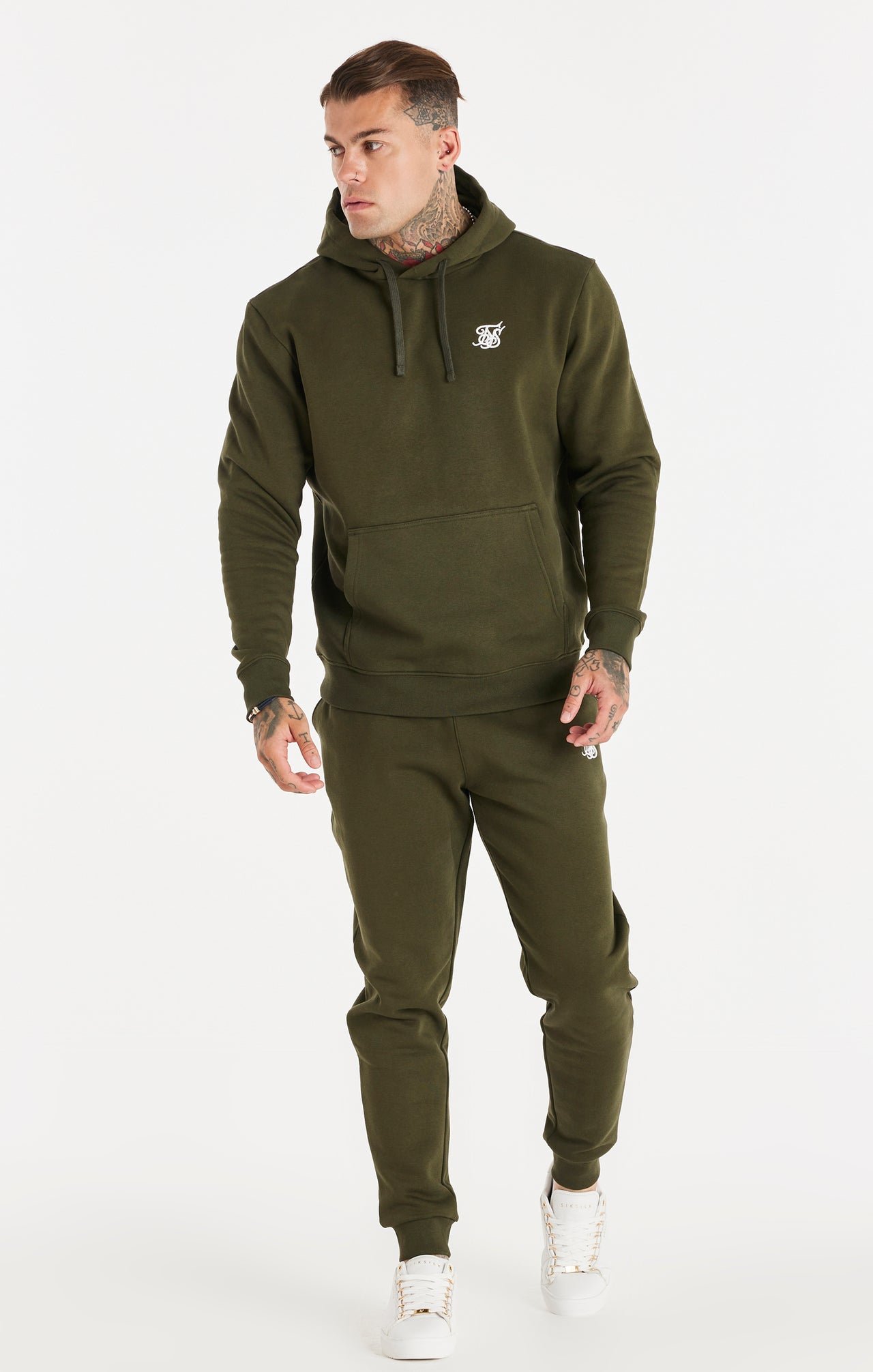 Khaki Essential Fitted Jogger (3)