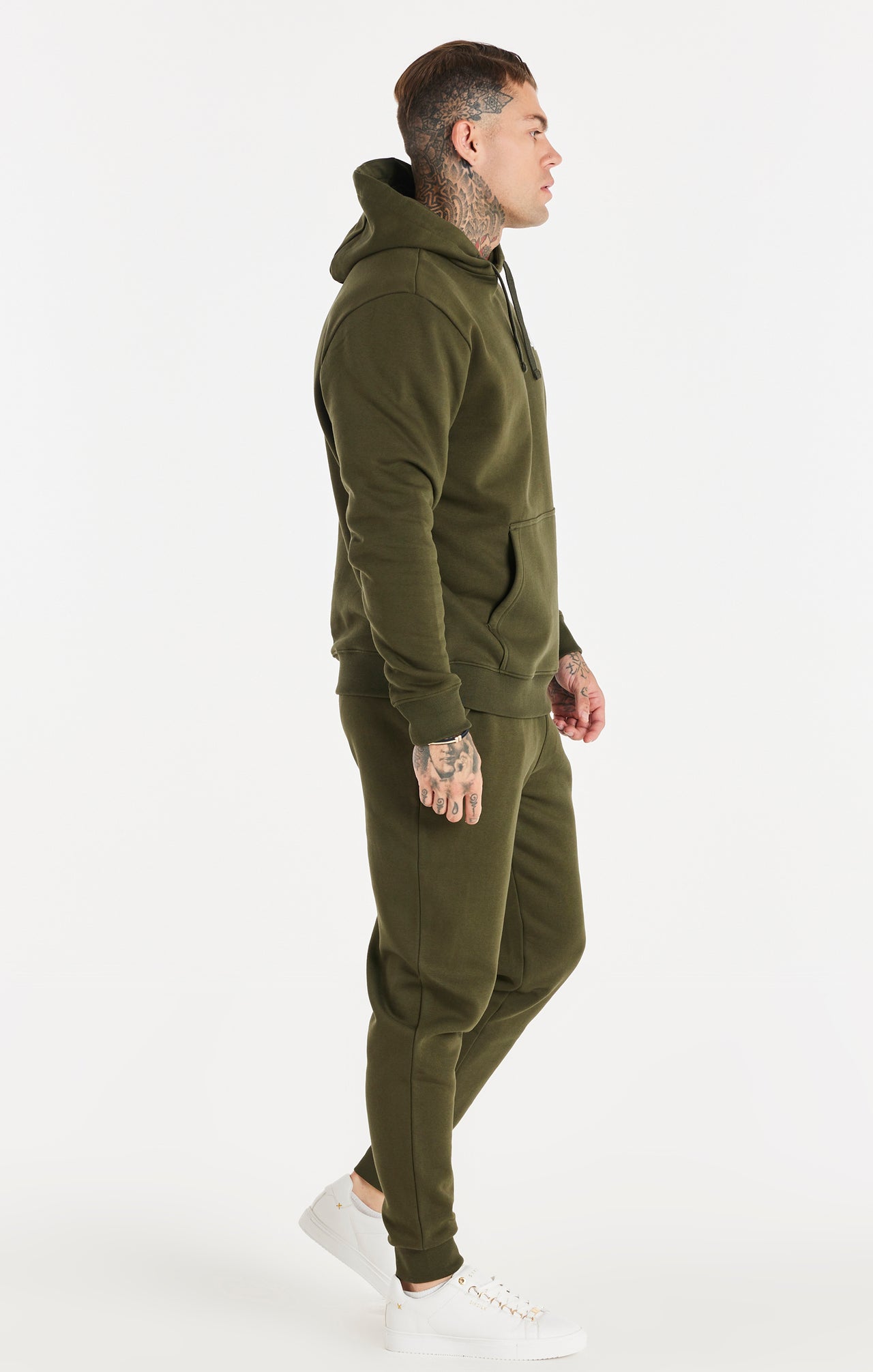 Khaki Essential Fitted Jogger (4)
