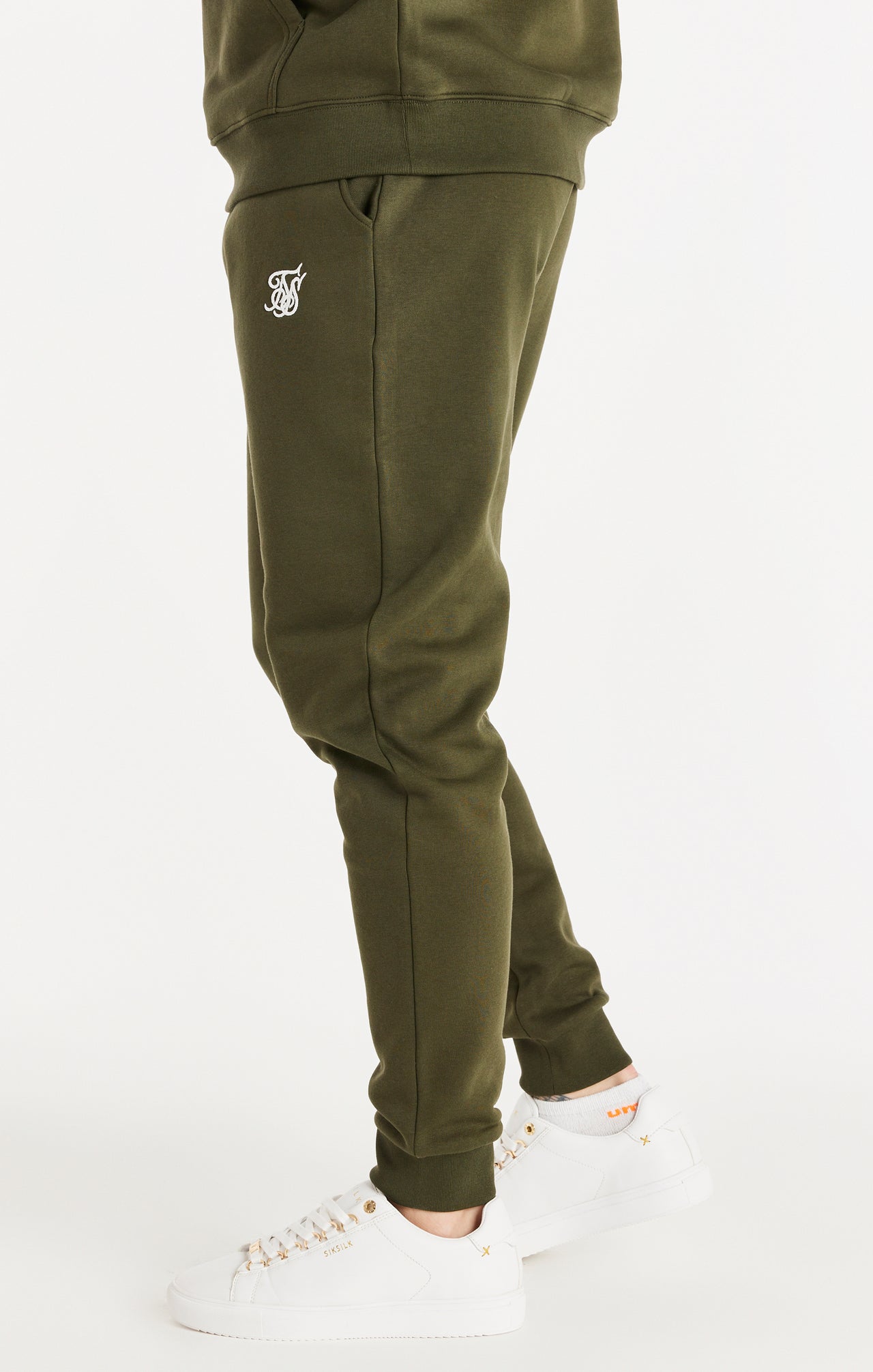 Khaki Essential Fitted Jogger (1)