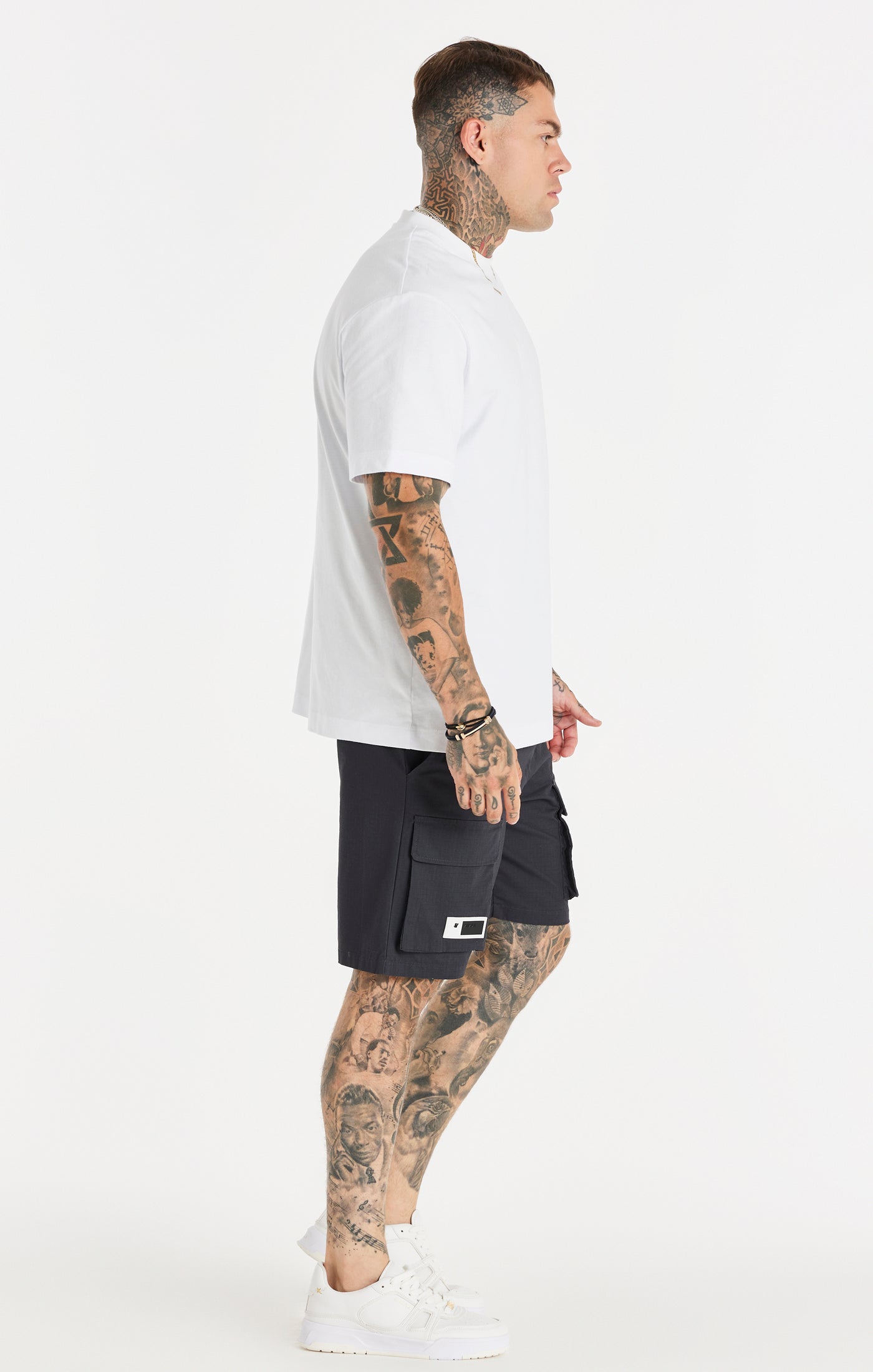 Load image into Gallery viewer, Black Ripstop Cargo Short (5)