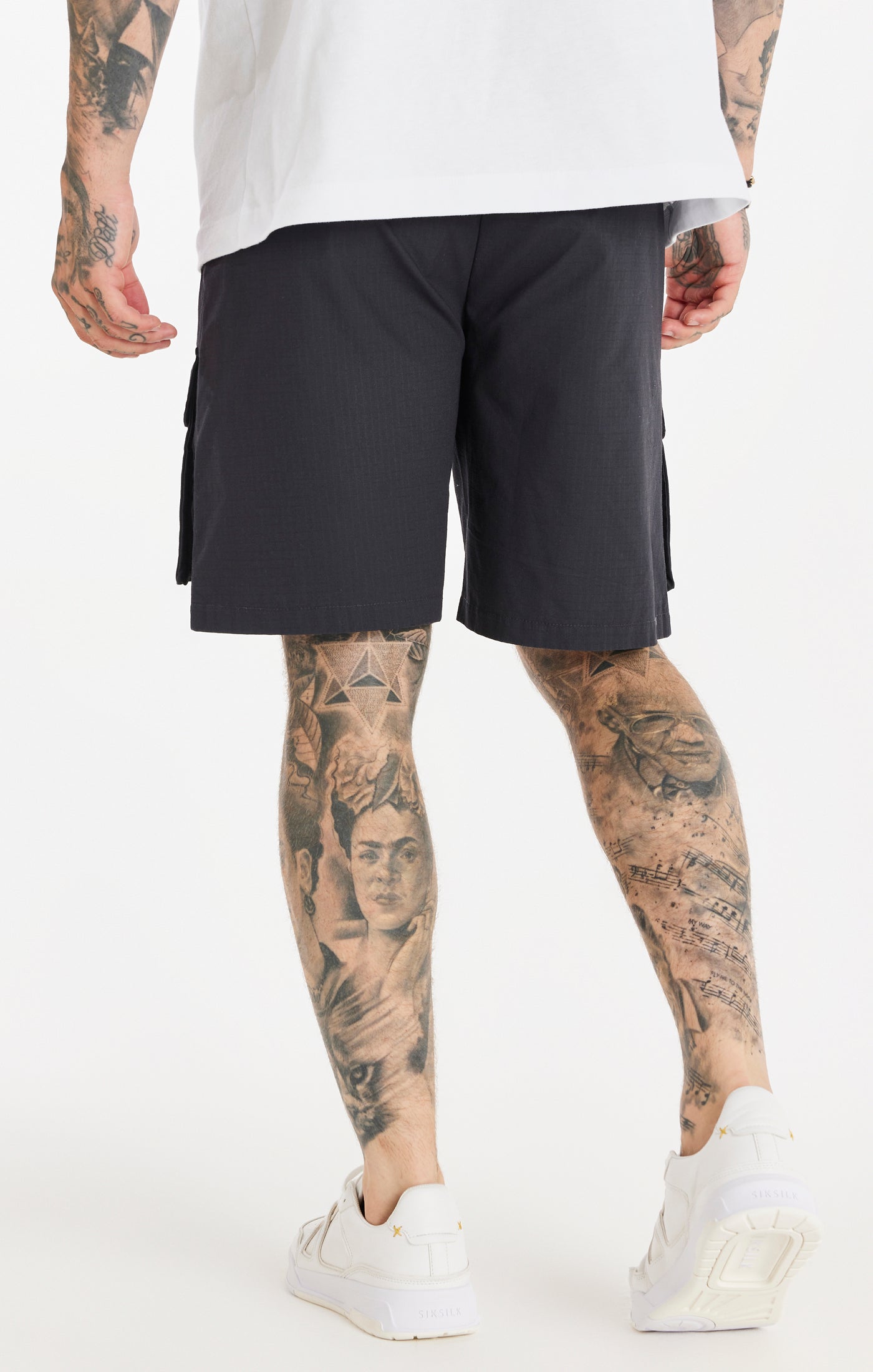 Load image into Gallery viewer, Black Ripstop Cargo Short (2)