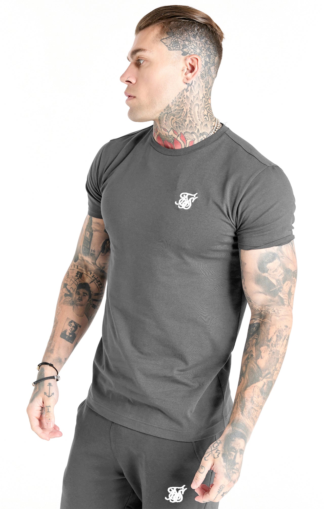 Grey Essential Muscle Fit T-Shirt