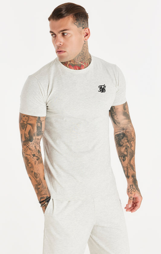 Snow Marl Essential Muscle Fit T-Shirt