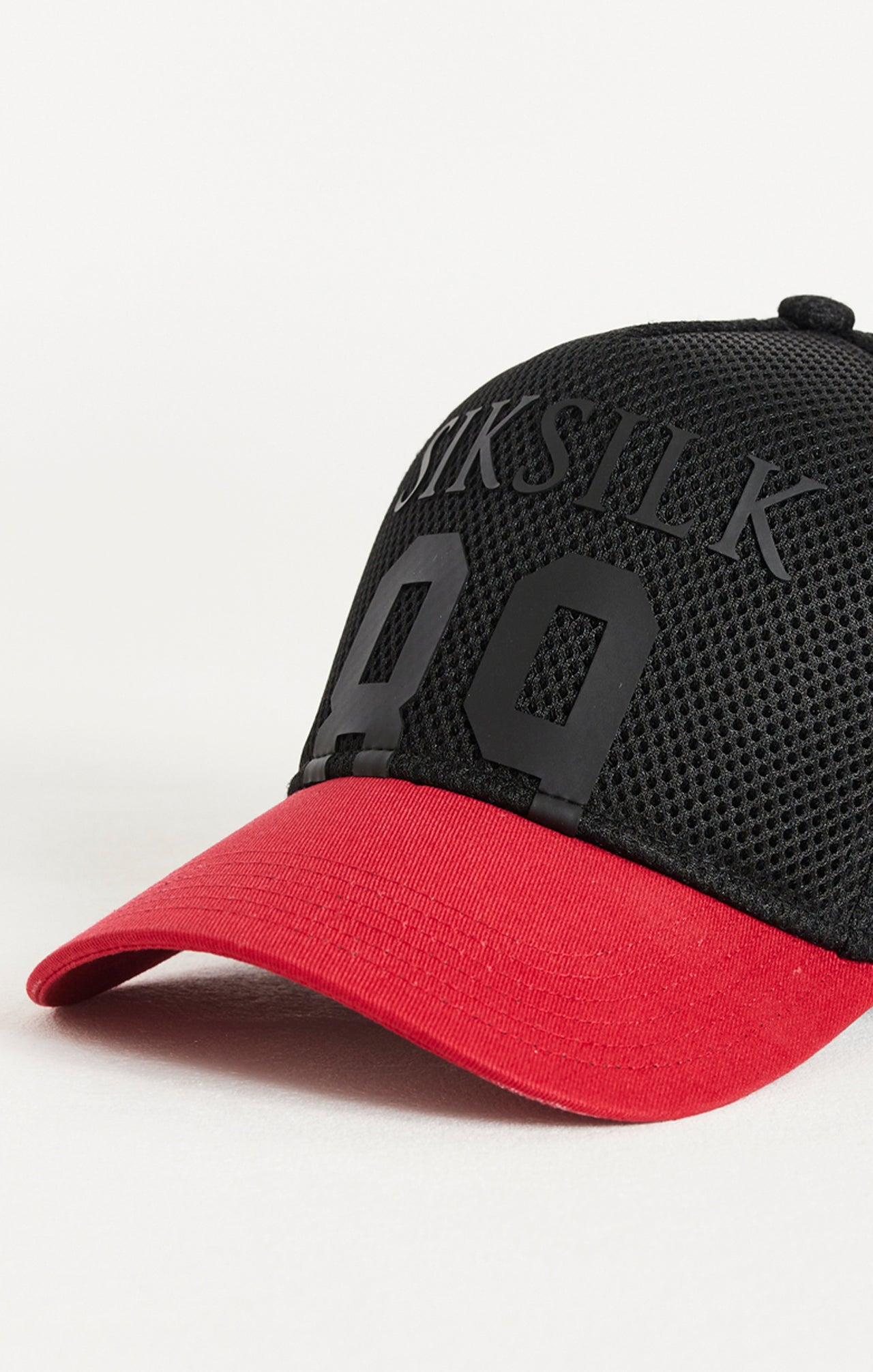 SikSilk Full Mesh 89 Cap - Black & Red (1)